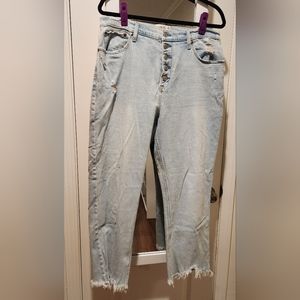 Abercrombie and Fitch ultra high rise ankle straight jeans